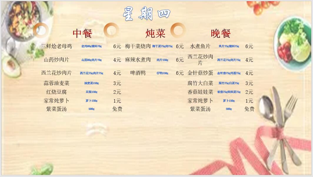 合七美食先知道（本周菜谱）(图6)