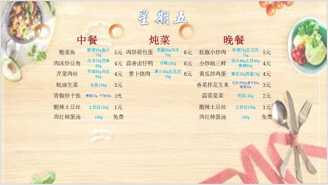 合七美食先知道（本周菜谱）(图5)