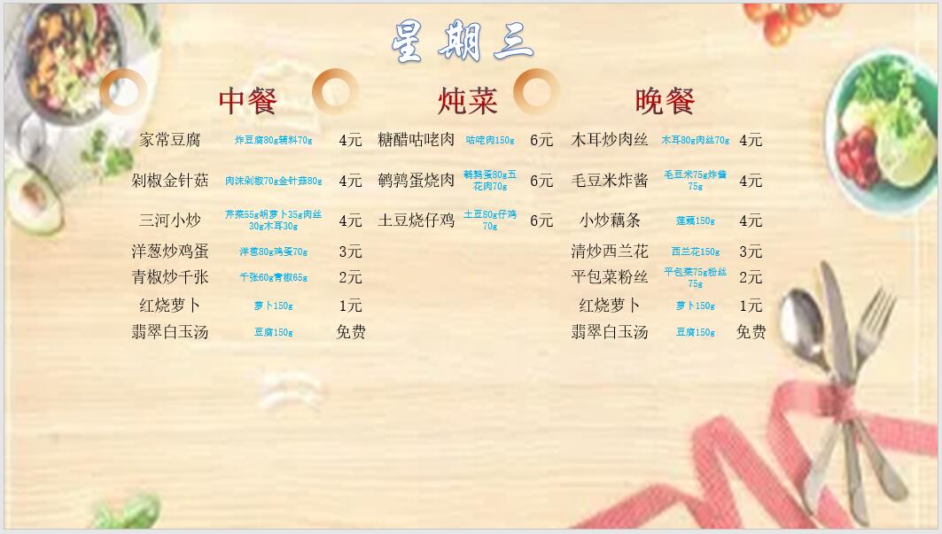 合七美食先知道（本周菜谱）(图12)