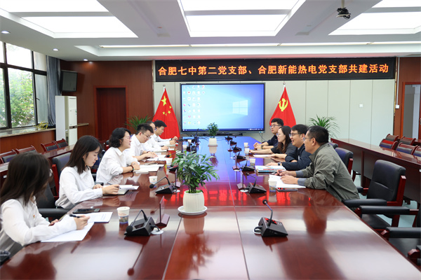 合肥七中第二党支部与合肥新能热电党支部共建启动(图3)